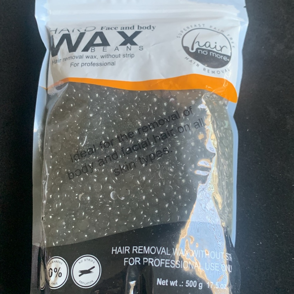 Large Bag- 500g Hard Wax Beans- Black